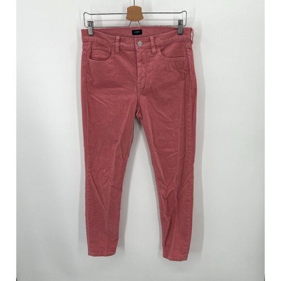 J. Crew Women Size 28 Pink 9" Mid-Rise Skinny Corduroy Pants - Picture 1 of 12